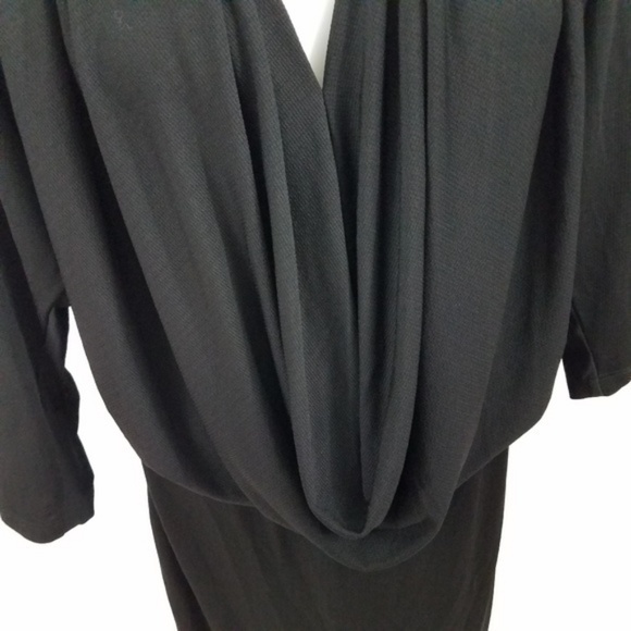 JustFab black asymmetrical hem‎ with draped… - Picture 8 of 8